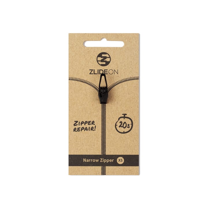 ZlideOn Narrow Zipper XS Black ZlideOn