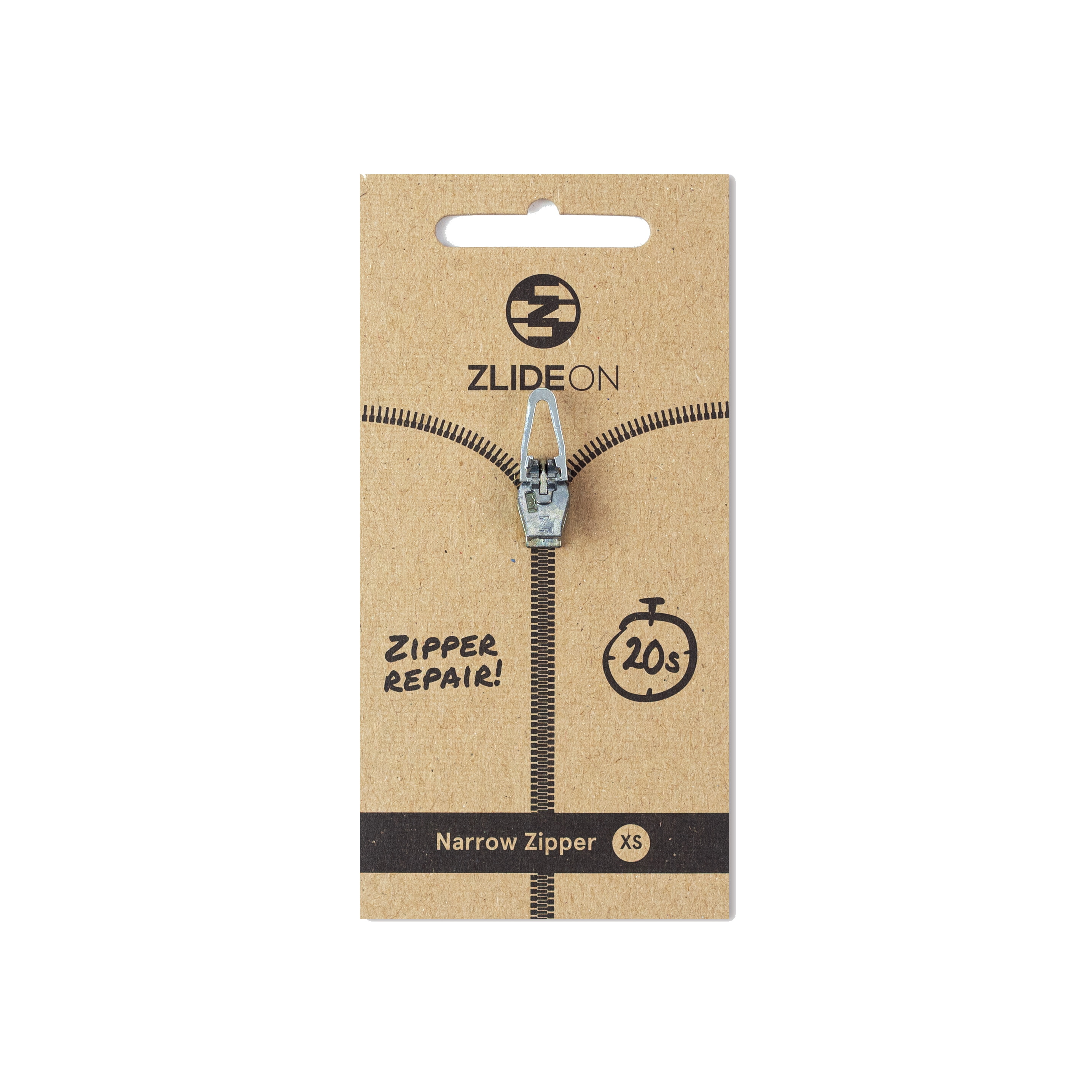 ZlideOn Narrow Zipper XS Silver