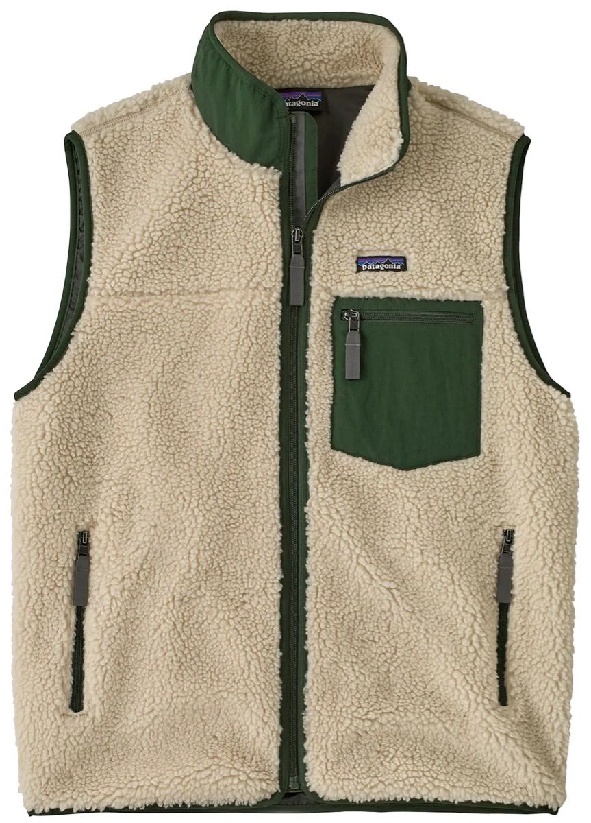 Patagonia M'S Classic Retro-X Vest Dark Natural W/treeline Green