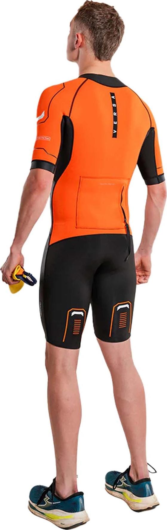 Zone3 Men's Versa Swimrun Wetsuit Black/orange Zone3