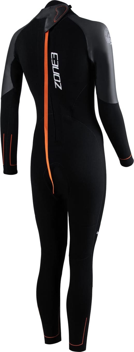 Zone3 Women's Active-Flex Wetsuit Black/orange Zone3